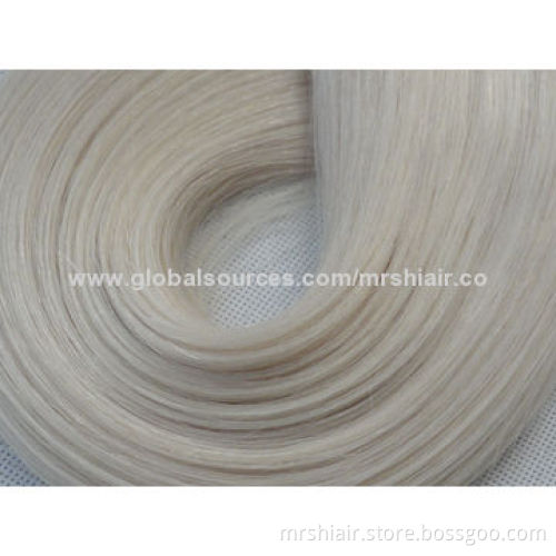 20-inch Blond Color Straight Brazilian Clip-in Hair